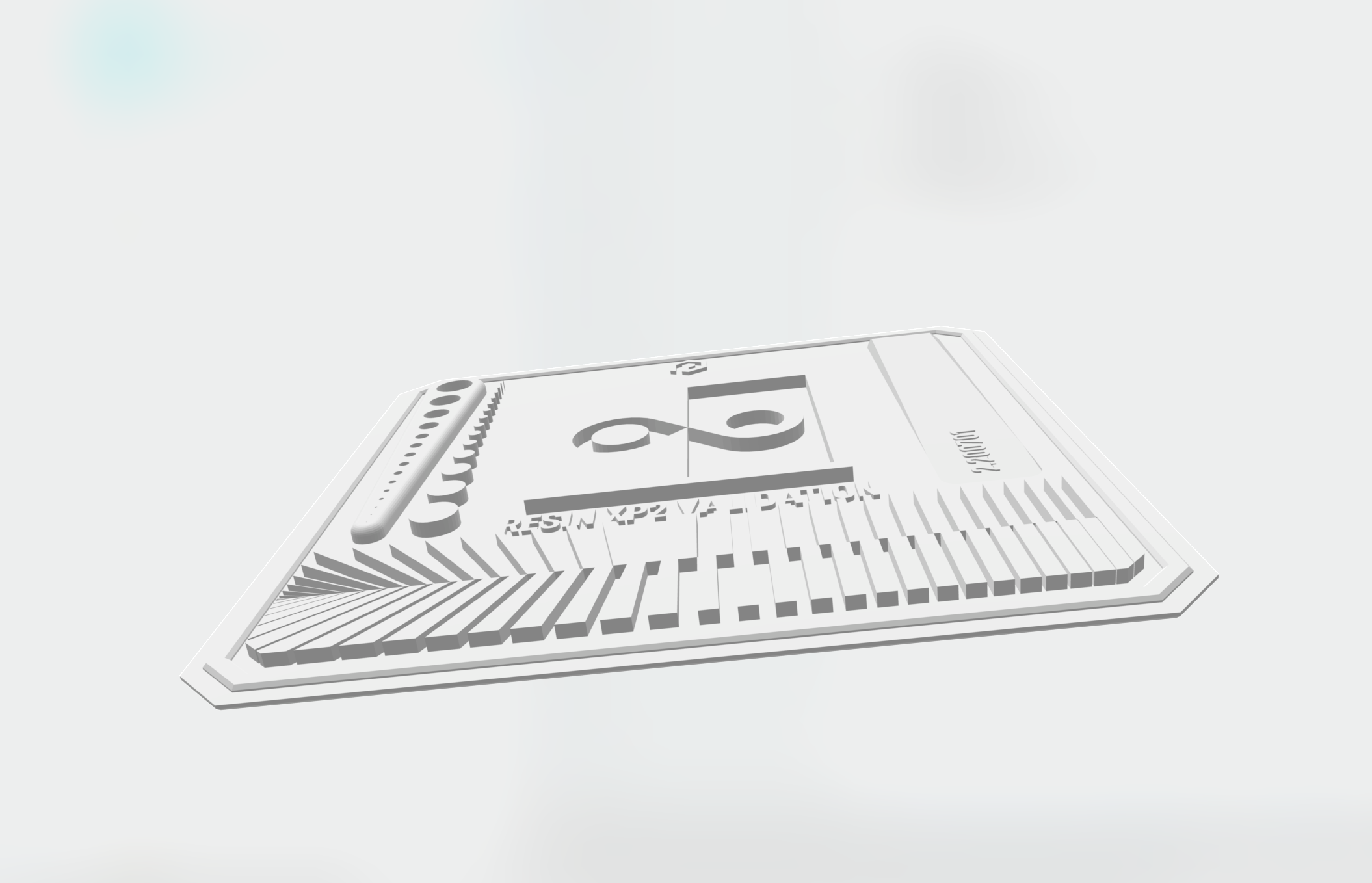 3D打印光固化打印测试模型