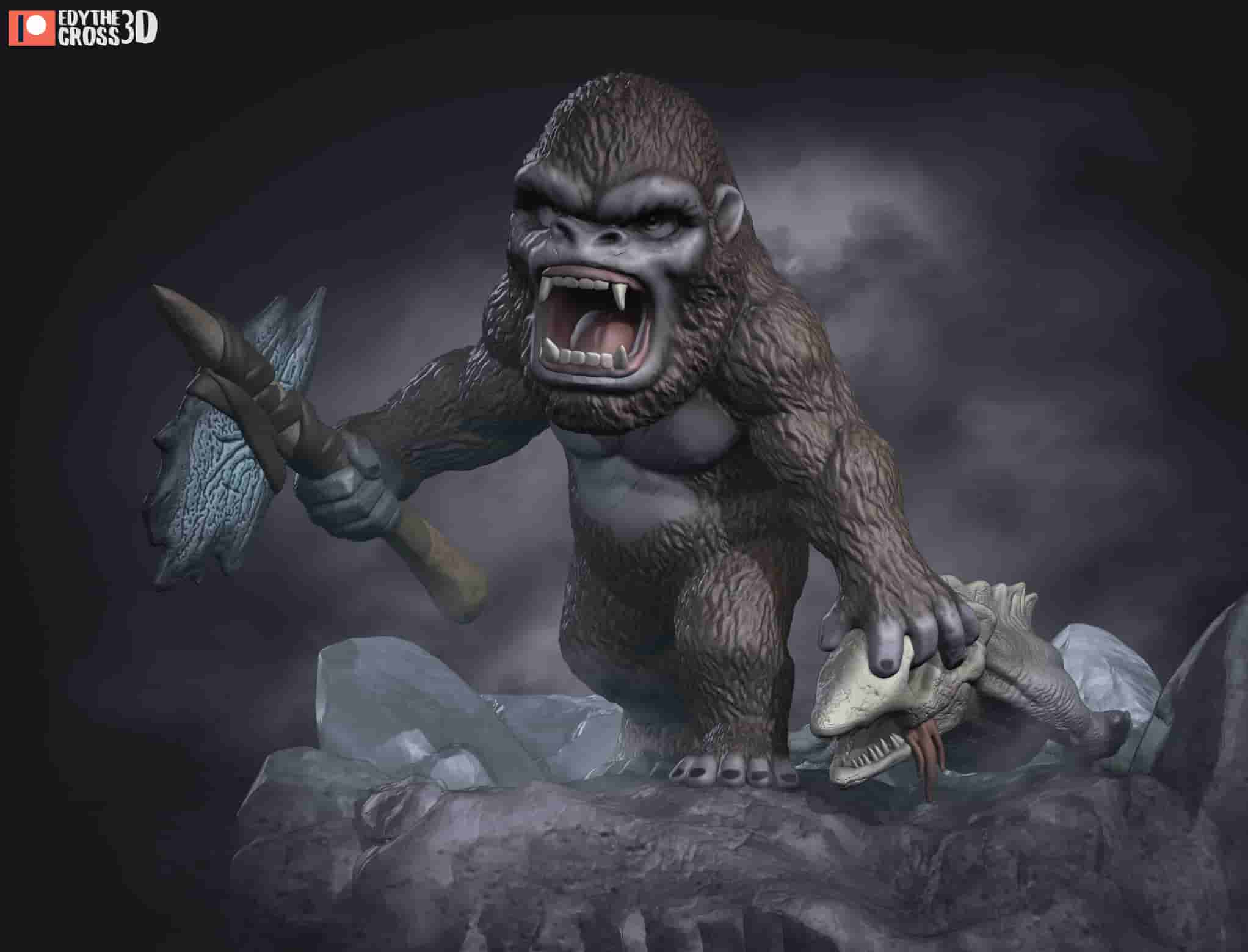 卡通哥斯拉和金刚GodzillaVsKong