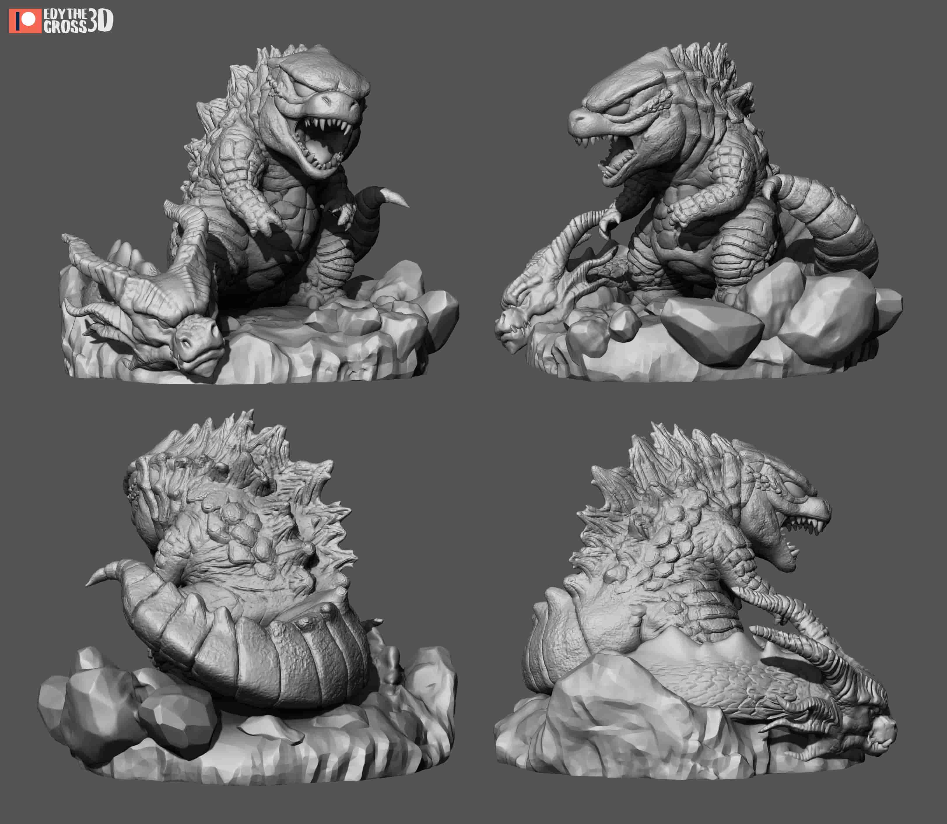 卡通哥斯拉和金刚GodzillaVsKong