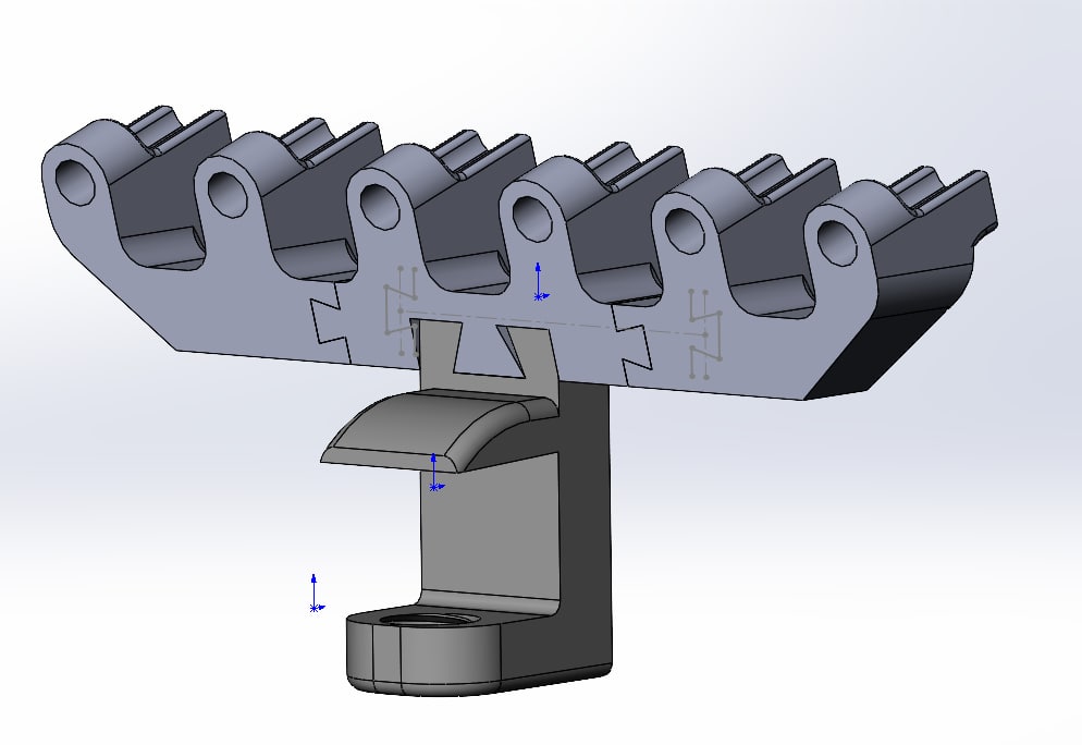 3D打印喷笔夹工具图纸