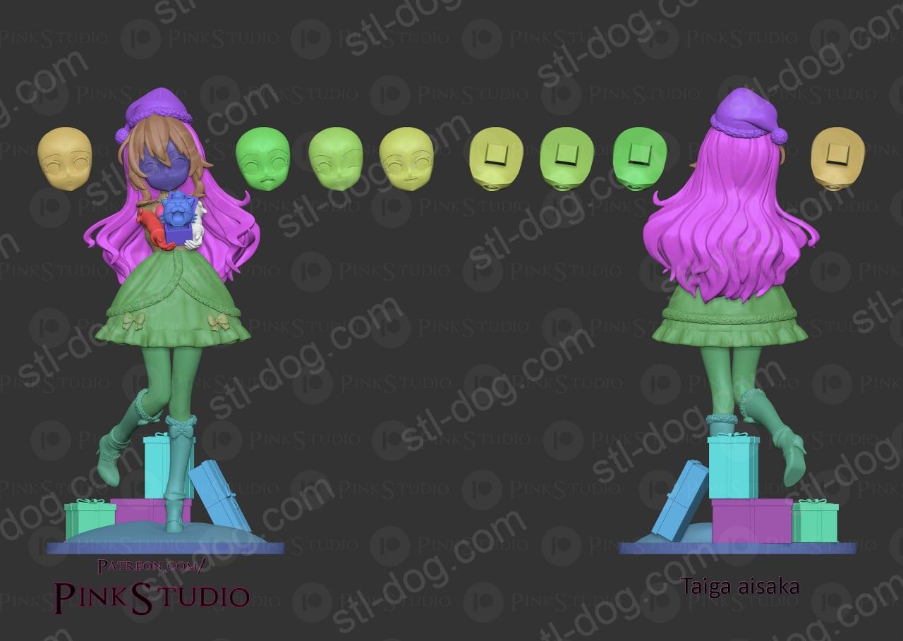 龙与虎 逢坂大河 圣诞节 3D打印模型