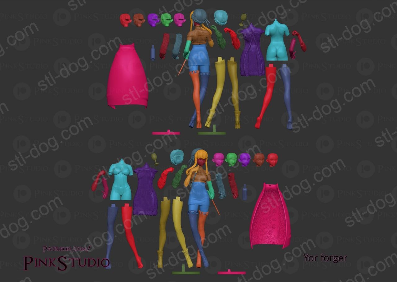 间谍过家家-约尔 3D打印模型