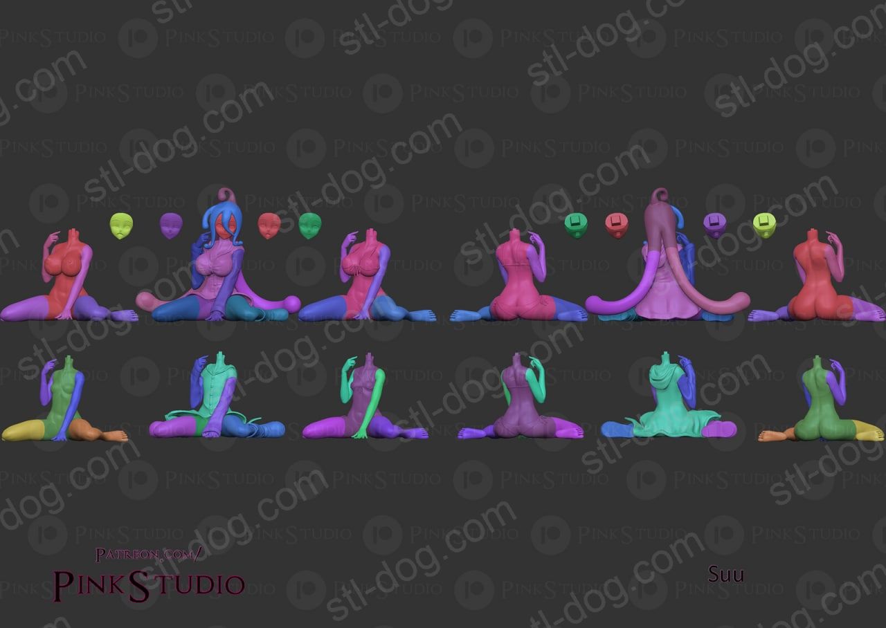 魔物娘的相伴日常 苏 史莱姆娘 3D打印手办模型