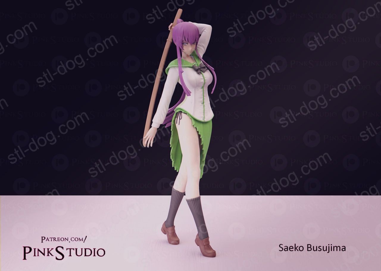 学园默示录-毒岛 冴子 3D打印手办模型