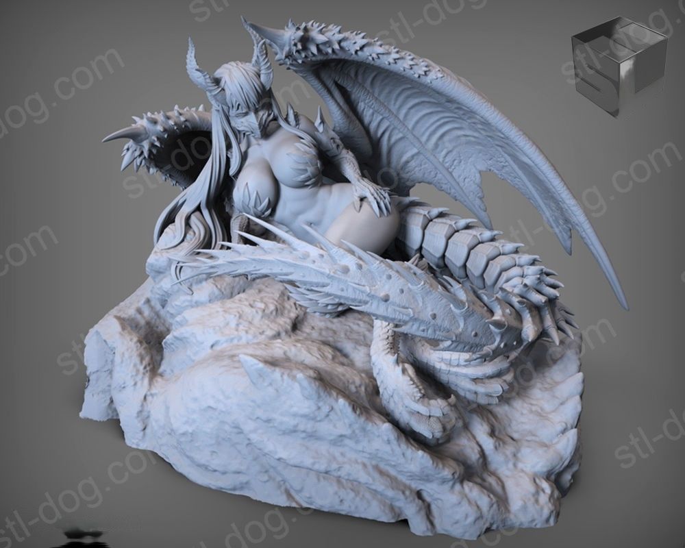 龙人女孩 Ratharos Girl   3D打印图纸