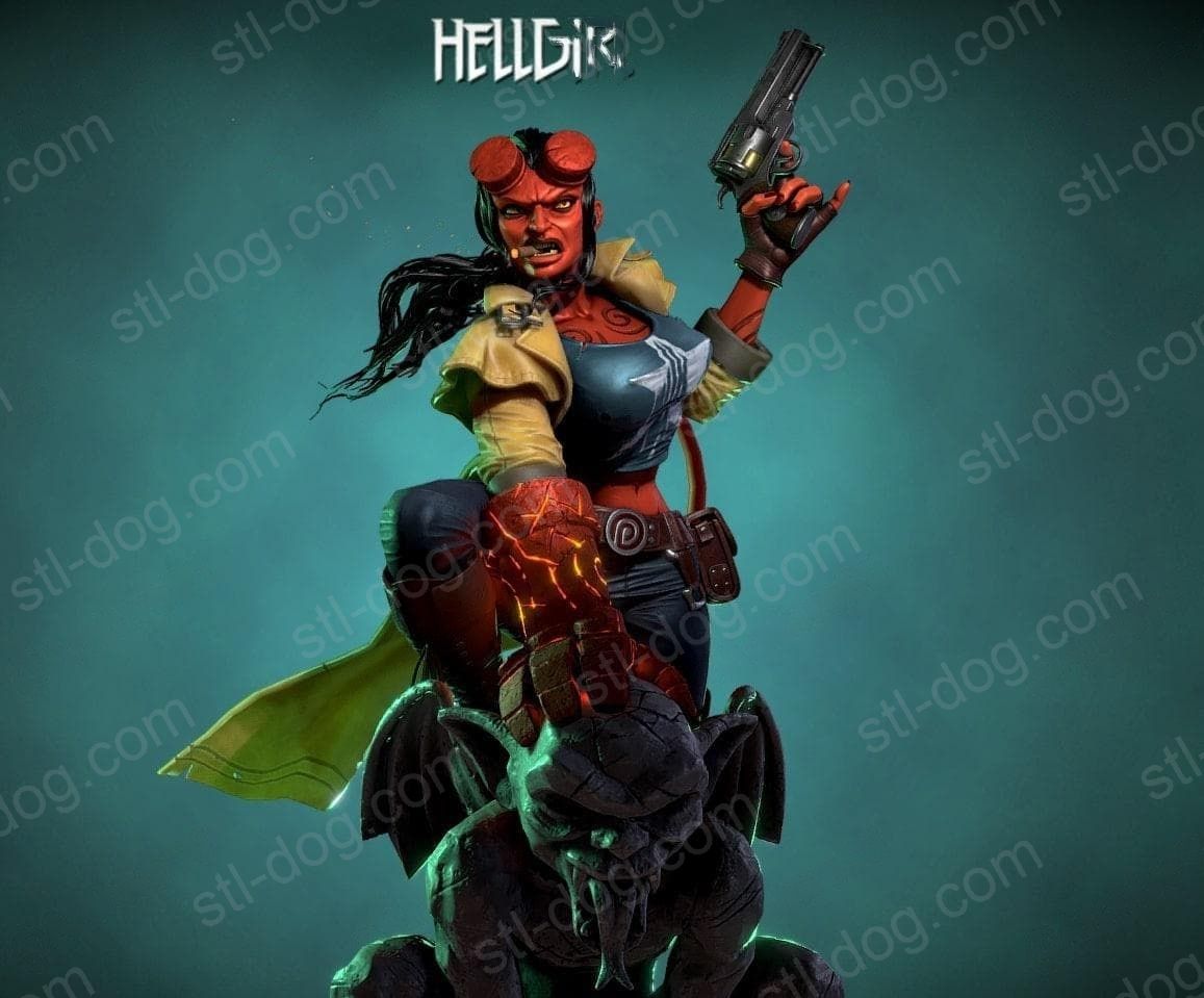 地狱男爵(女孩)(Hellgirl) 3D打印图纸