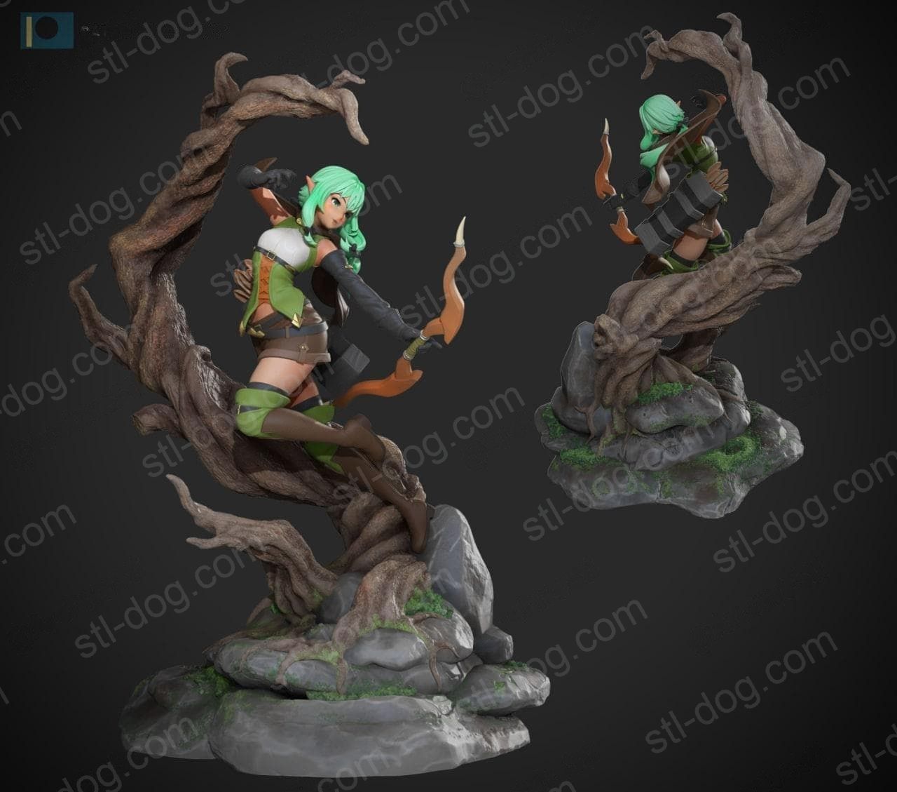 哥布林杀手 妖精弓手(High Elf) 3D打印图纸