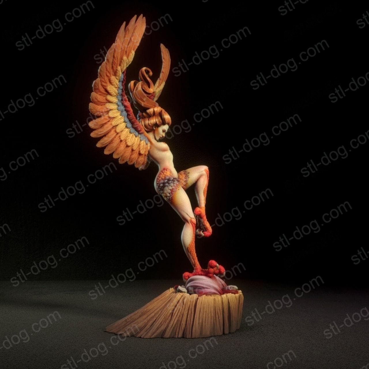 神话 鹰身女妖(Harpy) 3D打印图纸