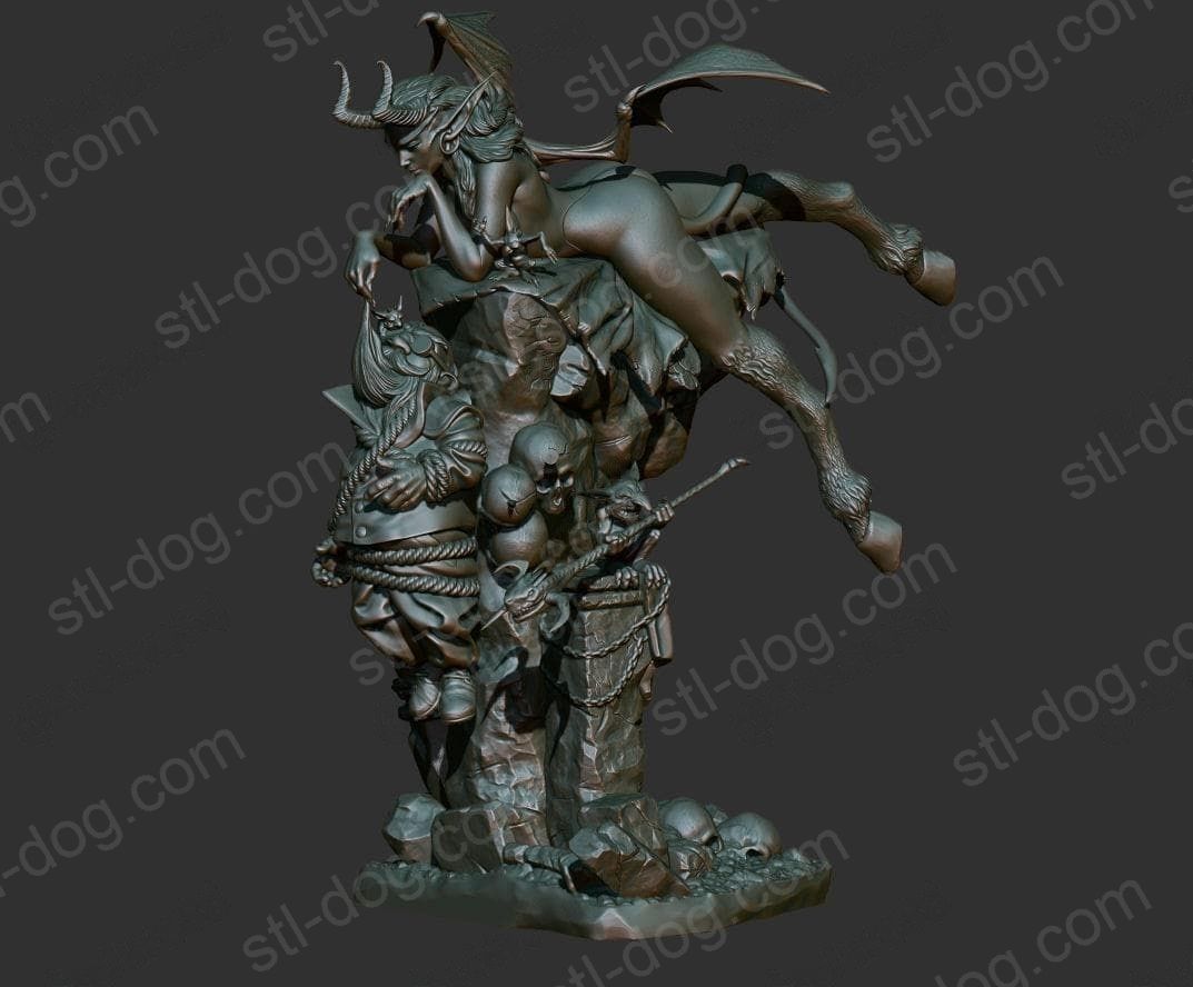 魅魔 (Succubus) 3D 打印图纸