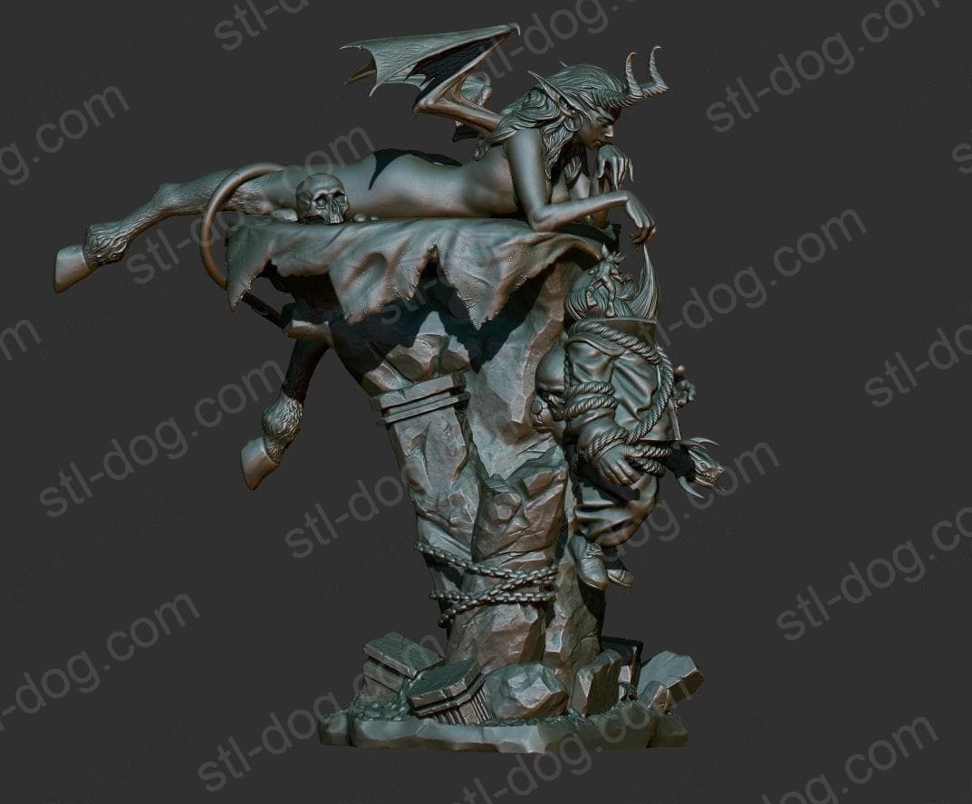 魅魔 (Succubus) 3D 打印图纸