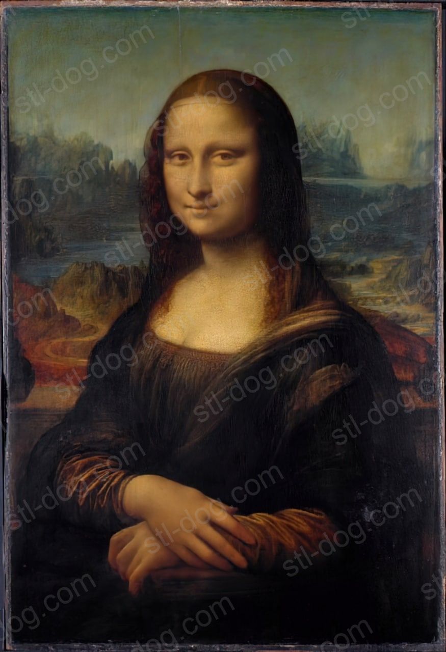 蒙娜丽莎(Mona Lisa-La Gioconda) 3D打印图纸