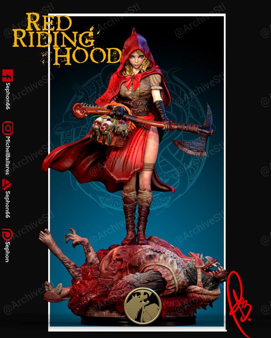 小红帽Little Red Riding Hood 3D打印图纸