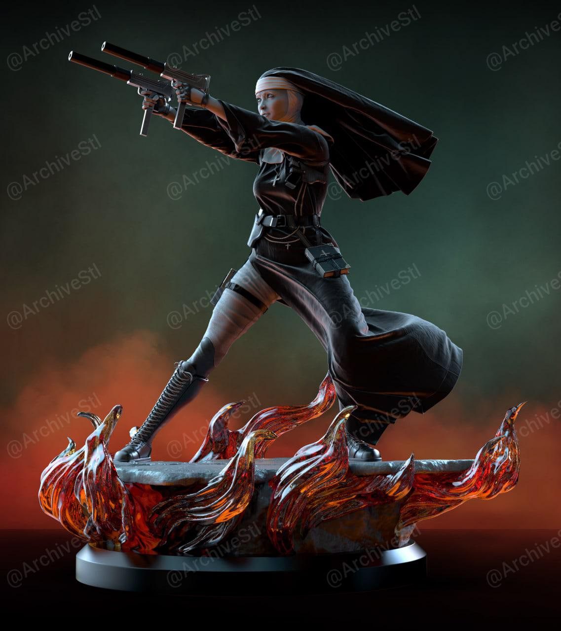 玛丽(Mary) 战斗修女 3D打印图纸