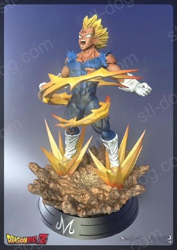 龙珠(Dragon Ball) 贝吉塔(Majin Vegeta) 3D打印图纸