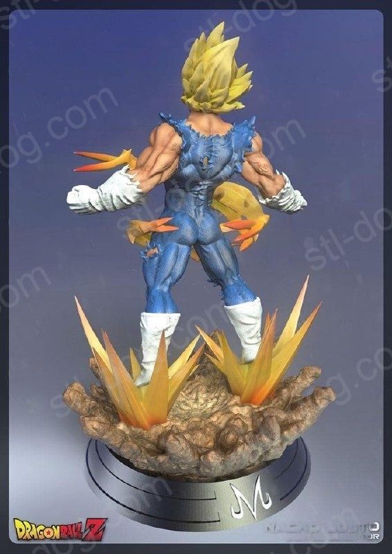 龙珠(Dragon Ball) 贝吉塔(Majin Vegeta) 3D打印图纸
