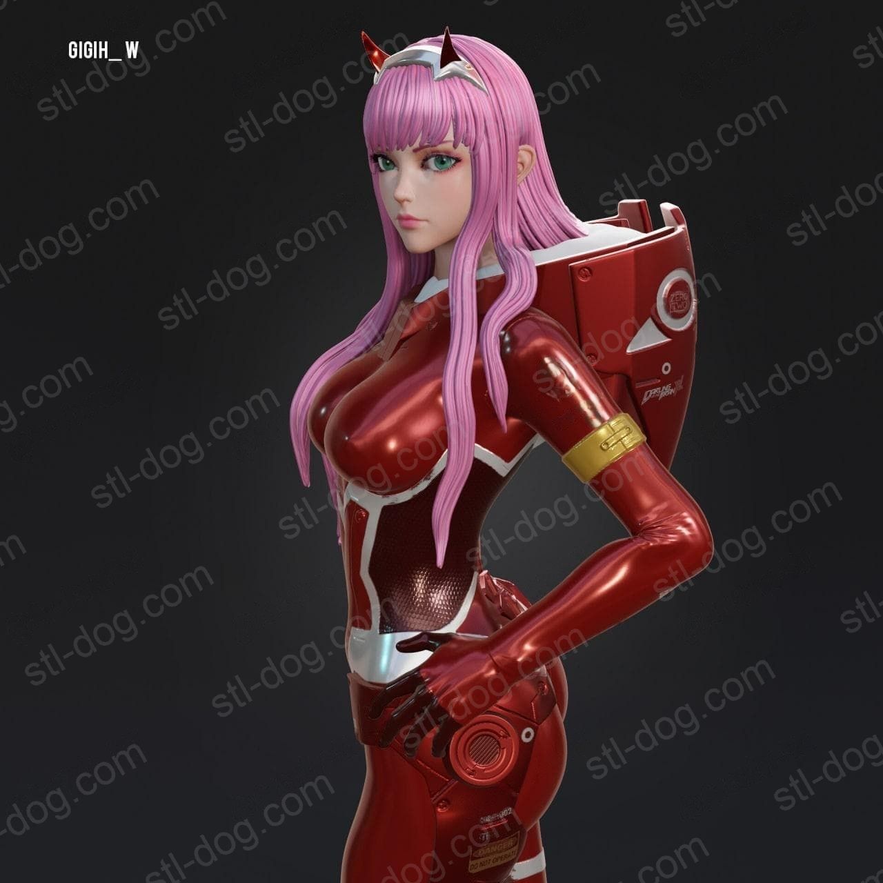 DARLING in the FRANX 02 Zero Two 3D打印图纸