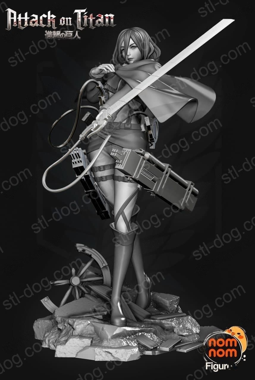 进击的巨人 三笠（Mikasa Ackerman） 3D打印模型图纸