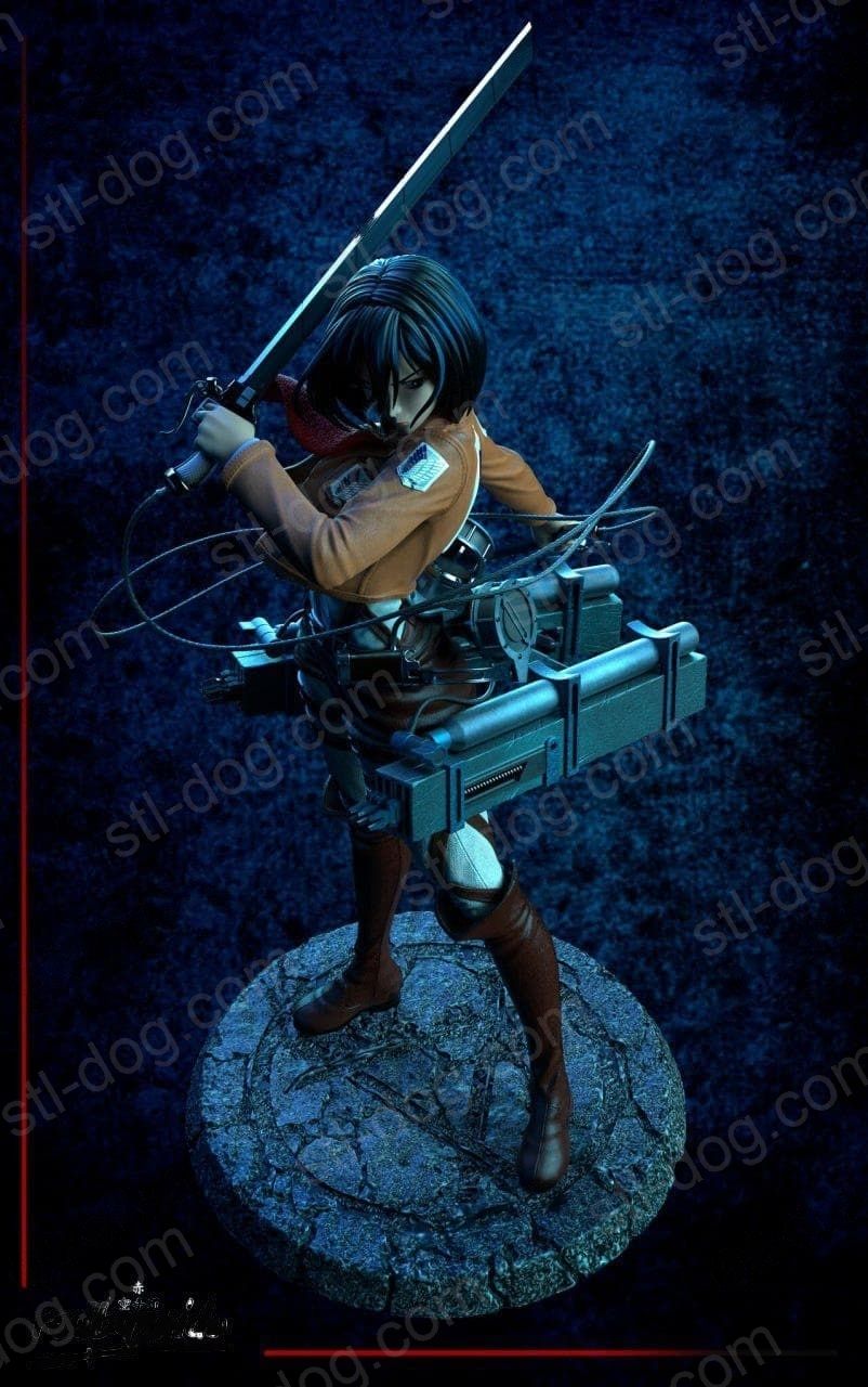 进击的巨人(Attack on Titan) 三笠·阿克曼(Mikasa Ackerman) 3D打印图纸