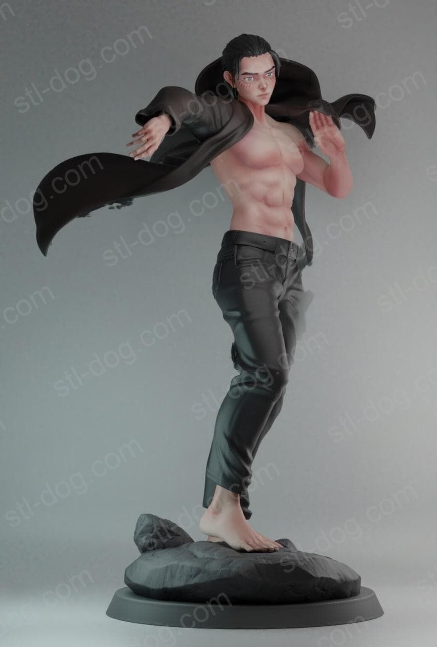 进击的巨人 艾伦 3D打印模型图纸