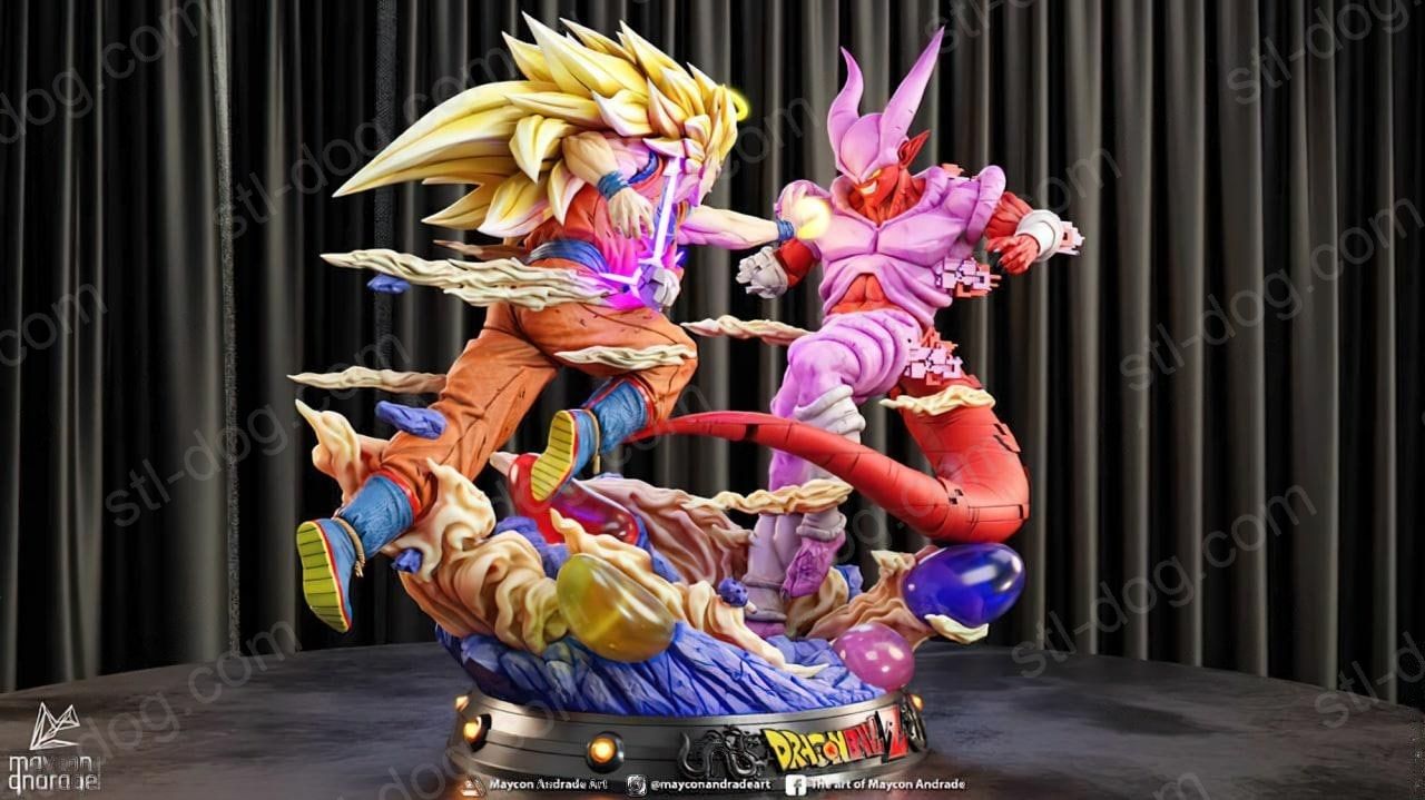 龙珠 孙悟空 VS 邪念波 Goku VS Janemba 3D打印图纸