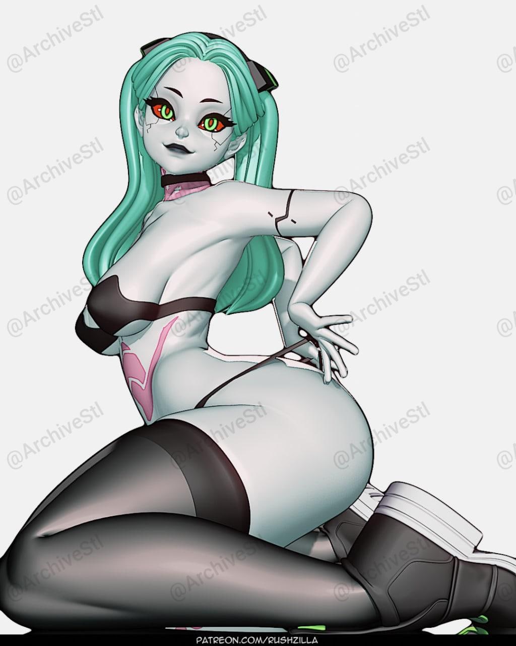 赛博朋克 2077 瑞贝卡 Rebecca 3D打印图纸