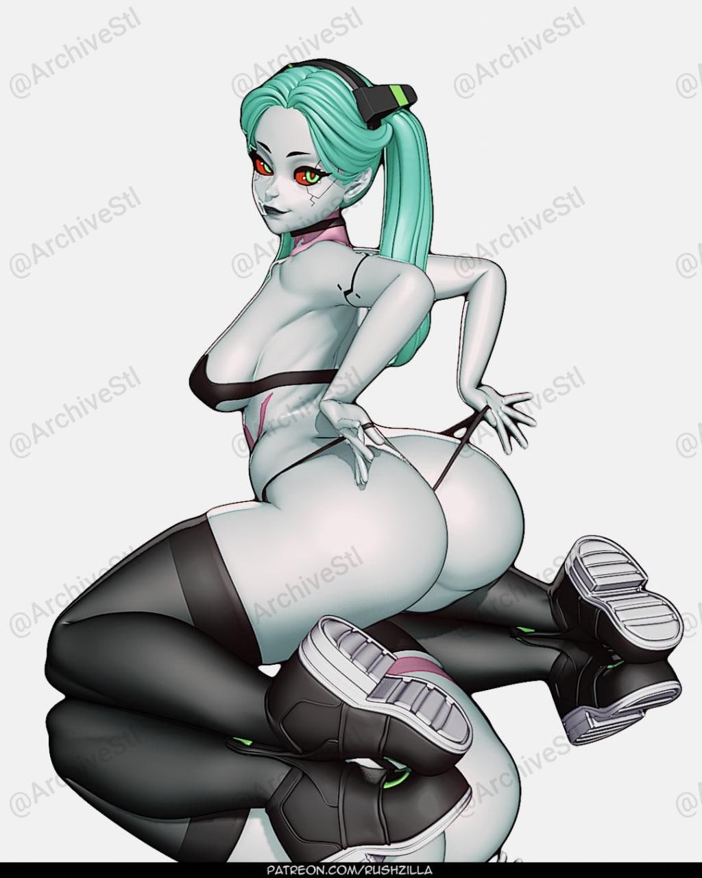 赛博朋克 2077 瑞贝卡 Rebecca 3D打印图纸