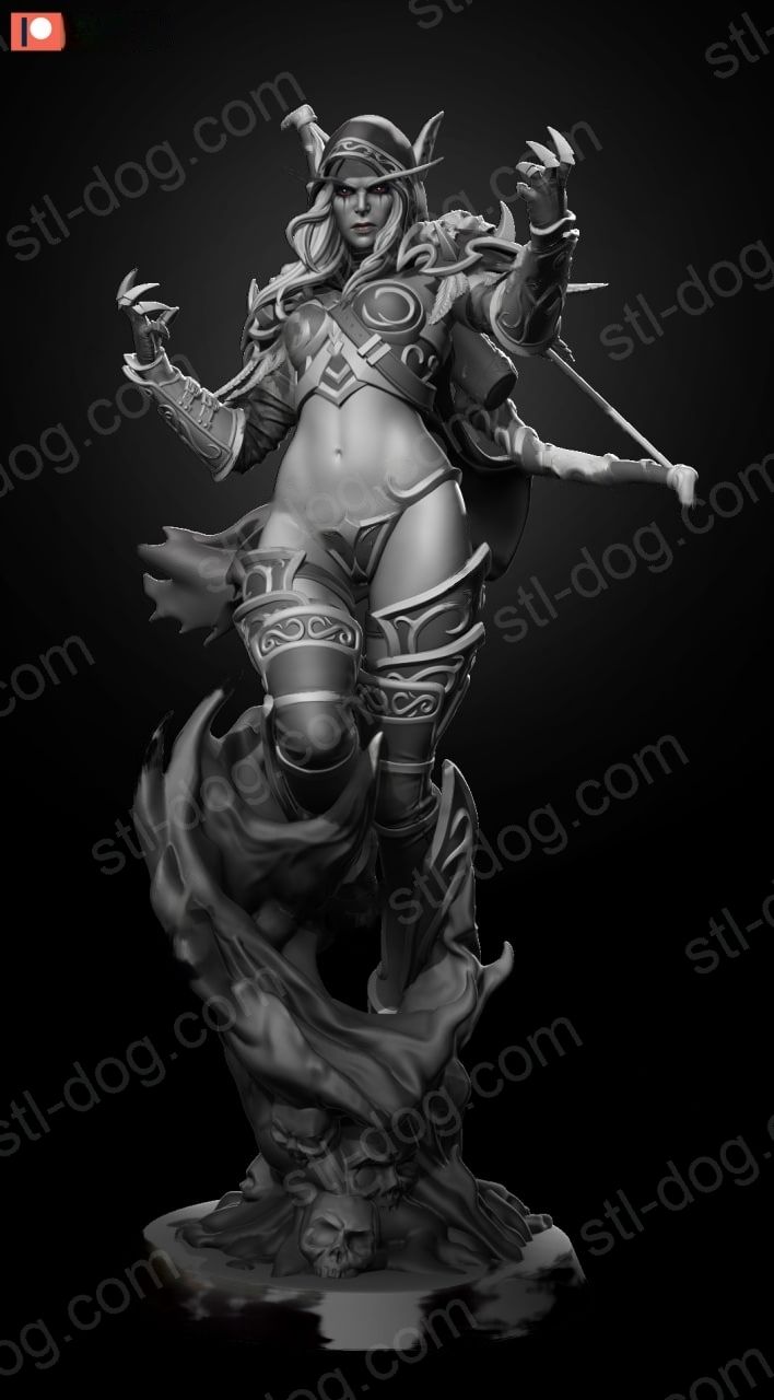 暴雪 魔兽 希尔瓦娜斯·风行者 3D打印图纸