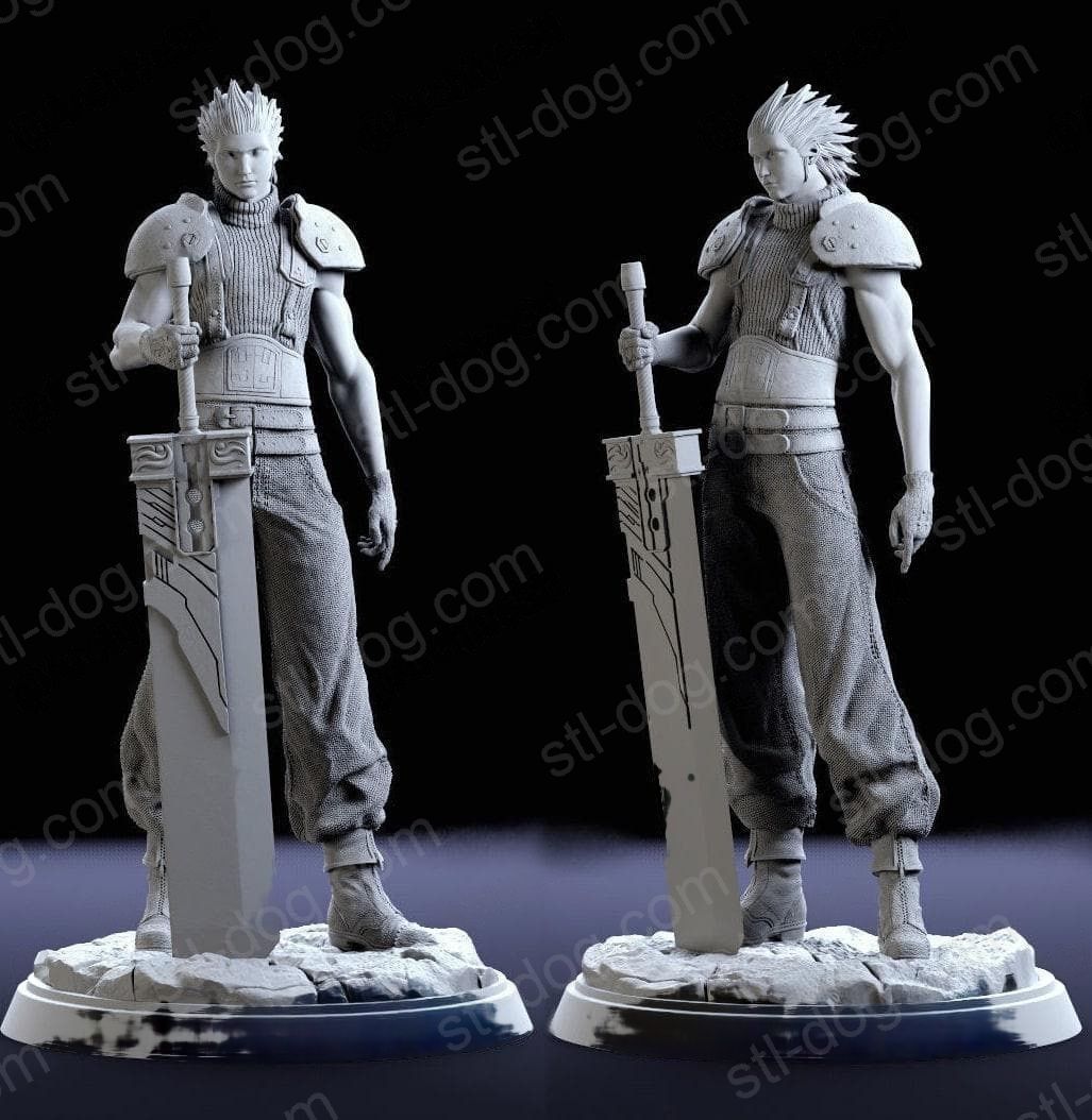最终幻想 VII 扎克斯·菲尔 零式(Zack Fair) 3D打印图纸