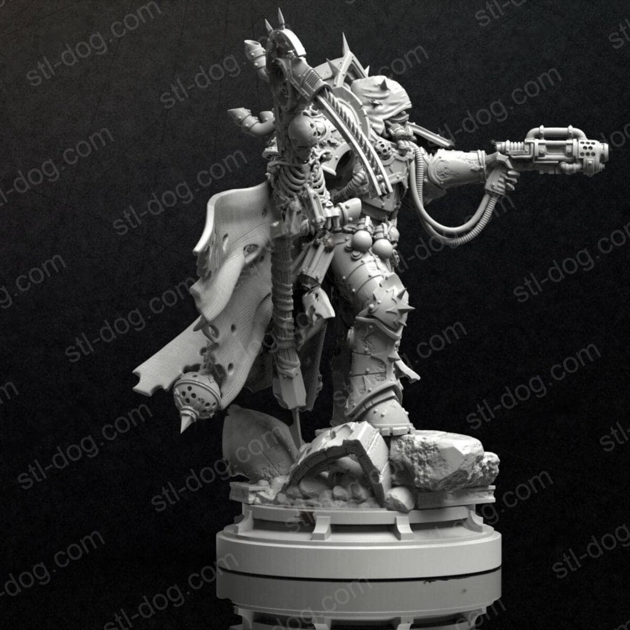 战锤40k 死亡守卫 Mortarion Nurgle 3D打印图纸