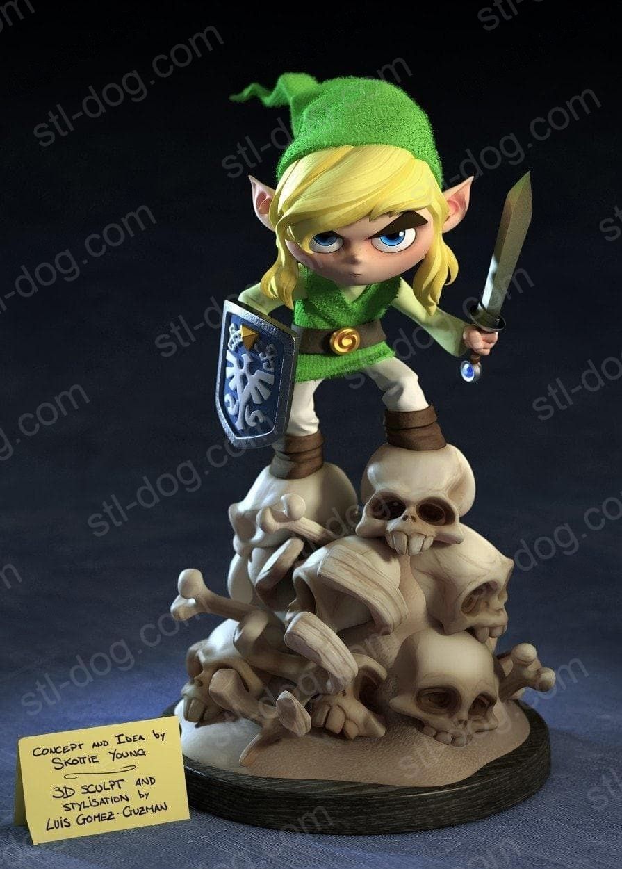 塞尔达 林克 3D打印模型图纸