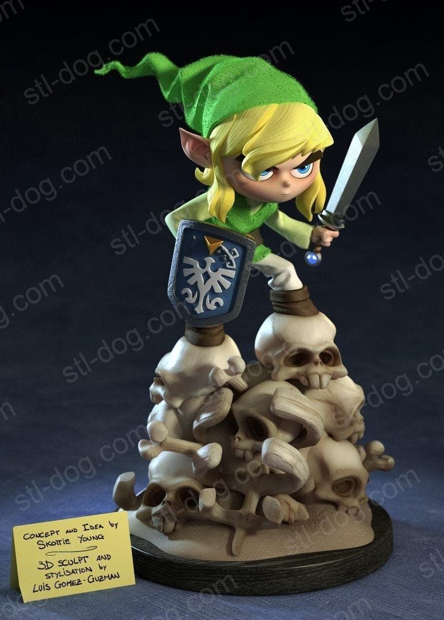 塞尔达 林克 3D打印模型图纸