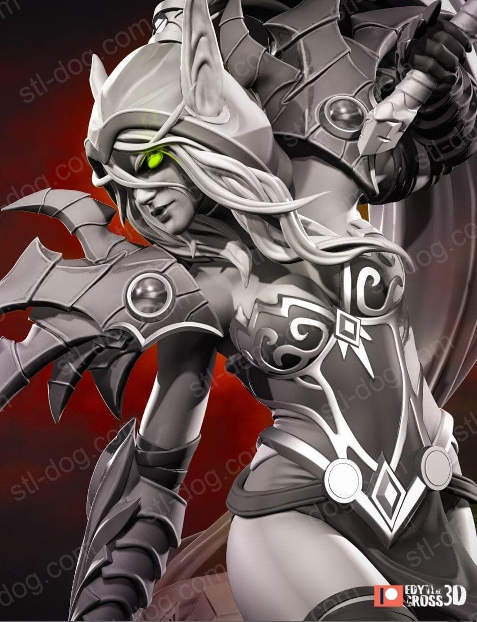 魔兽世界 炉石传说 瓦莉拉·萨古纳尔 Valeera Sanguinar 3D打印图纸
