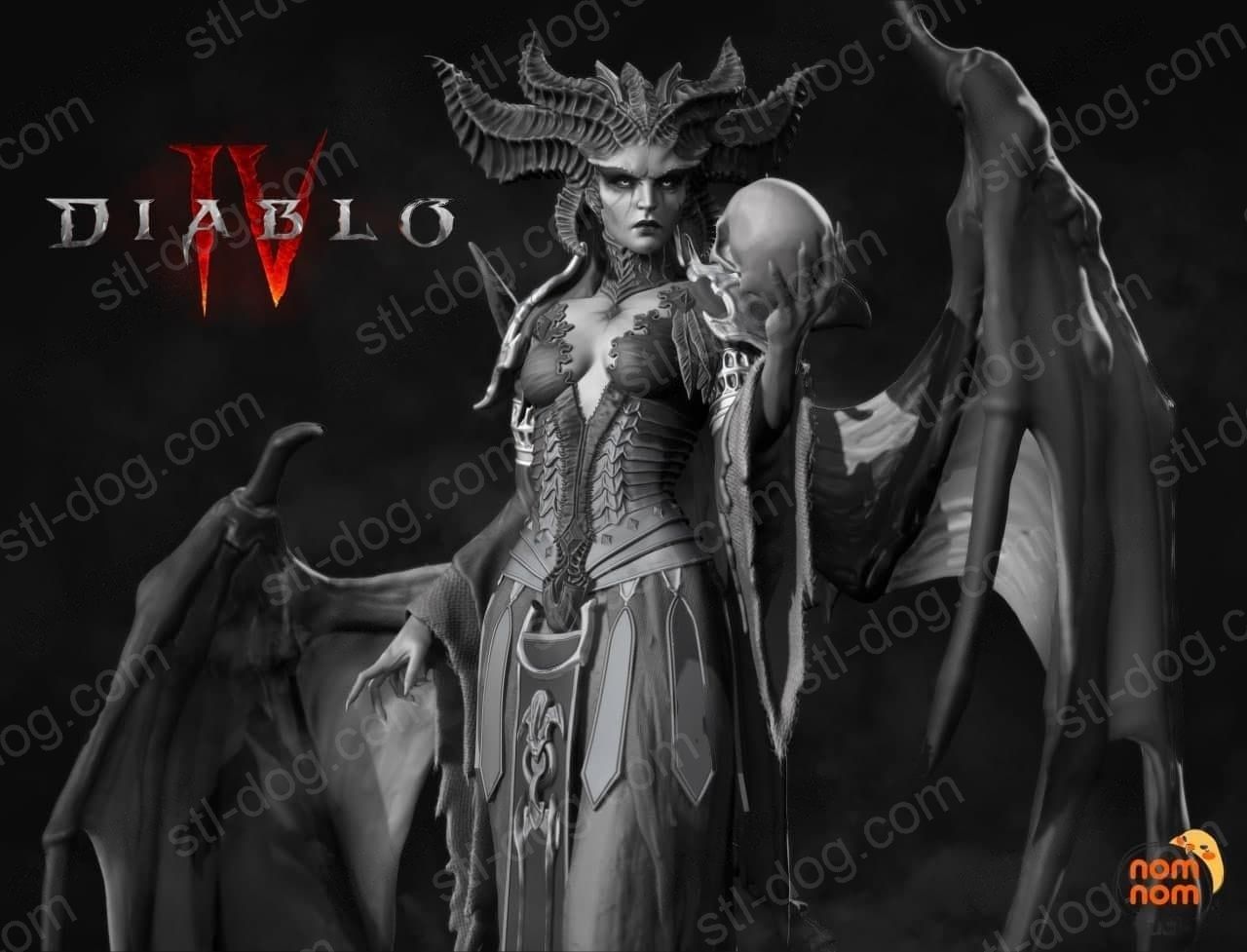 Diablo IV(暗黑破坏神4) 利利斯特(Lilith) 3D打印图纸