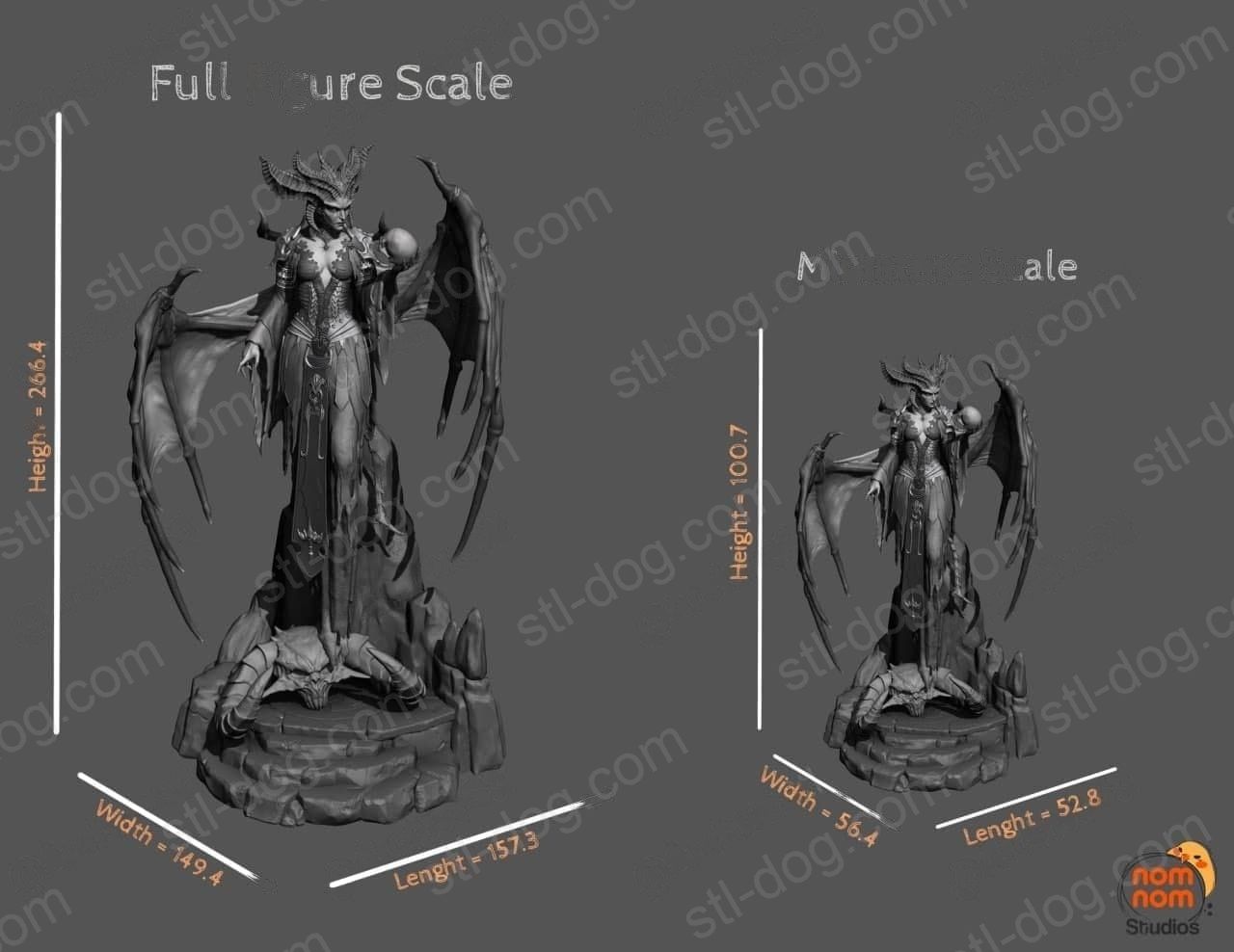 Diablo IV(暗黑破坏神4) 利利斯特(Lilith) 3D打印图纸