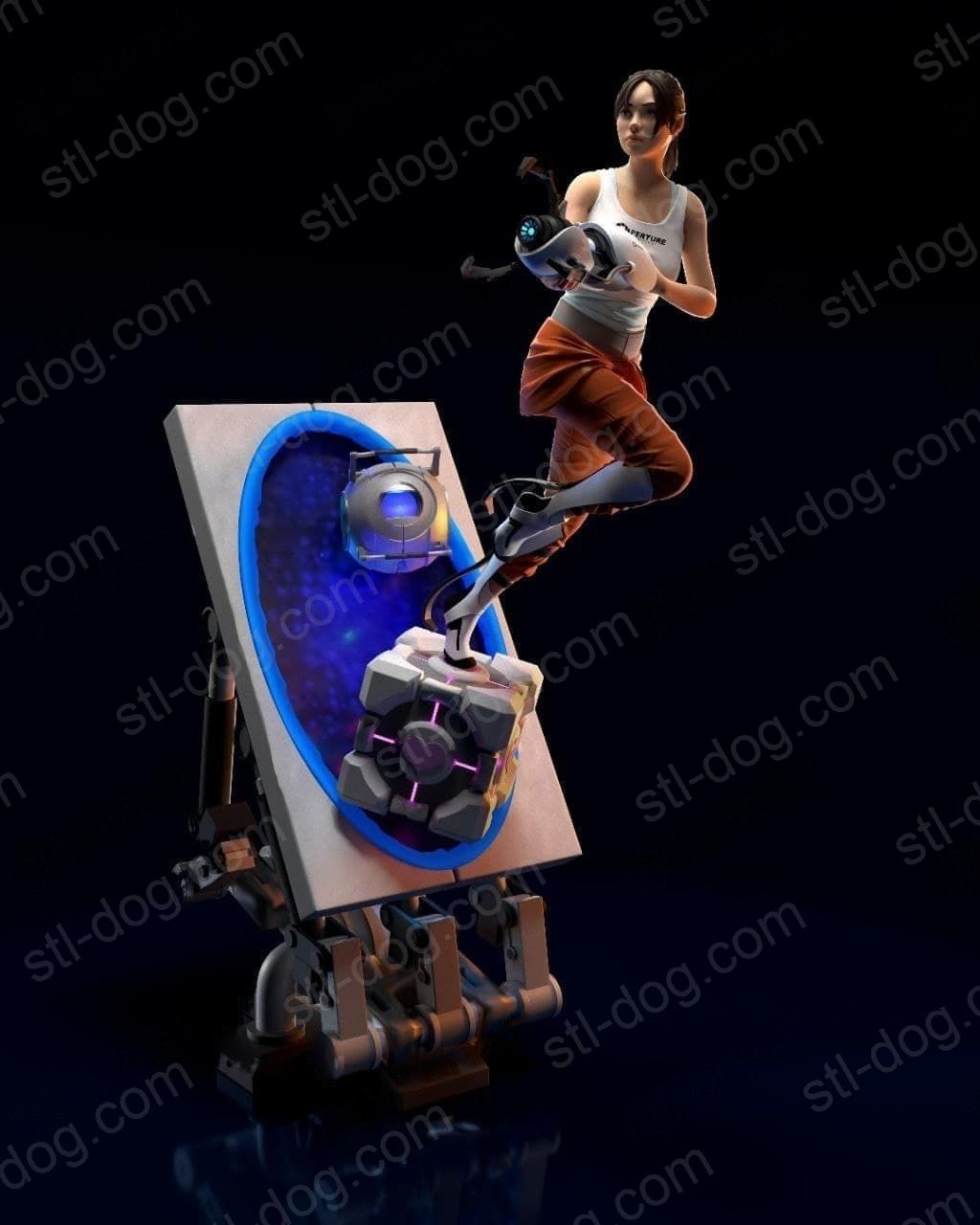 传送门 Portal 雪儿 Chell 3D打印图纸