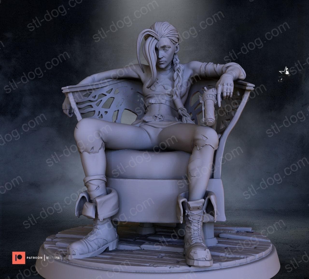 英雄联盟 金克丝 3D打印图纸