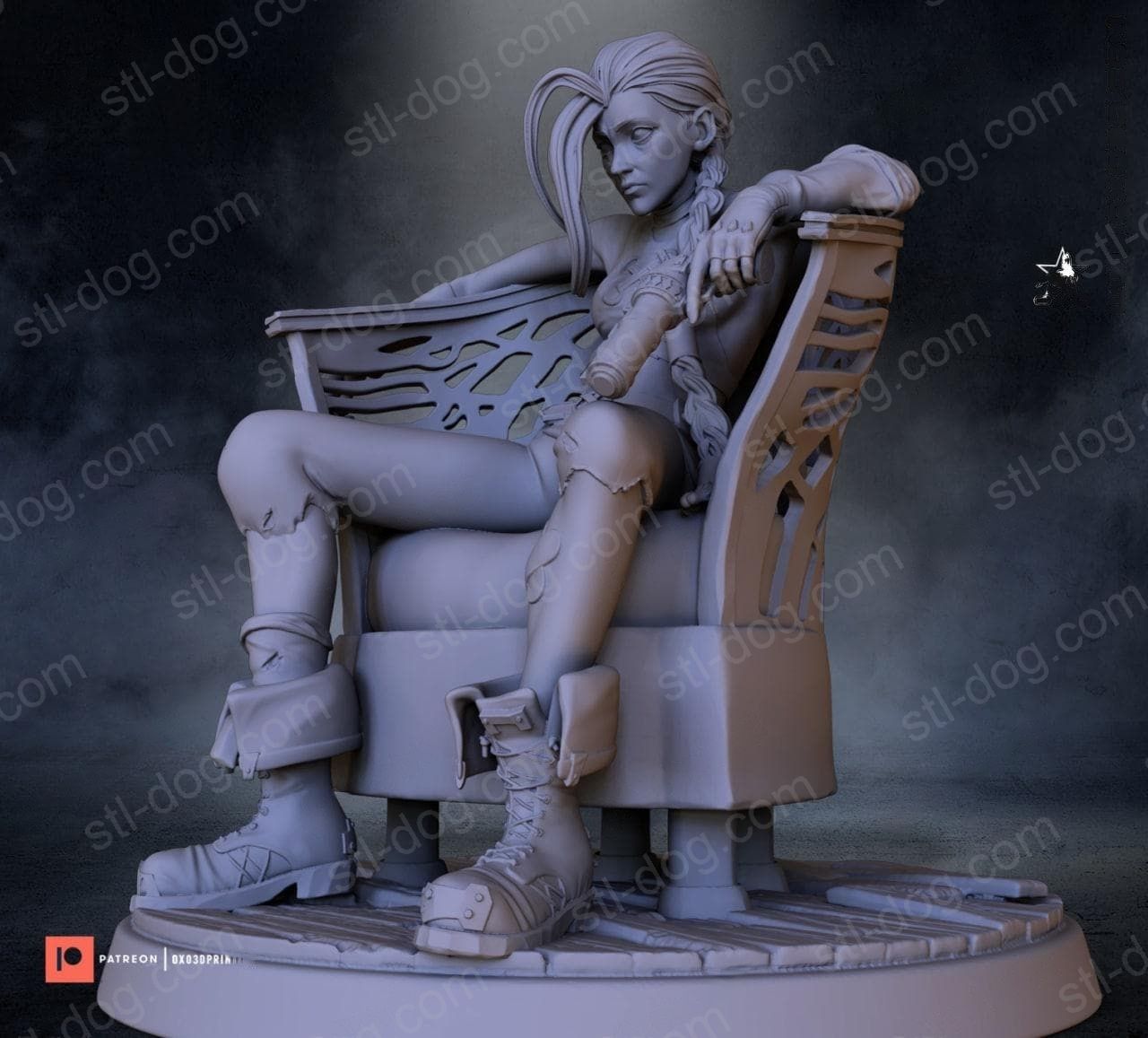 英雄联盟 金克丝 3D打印图纸