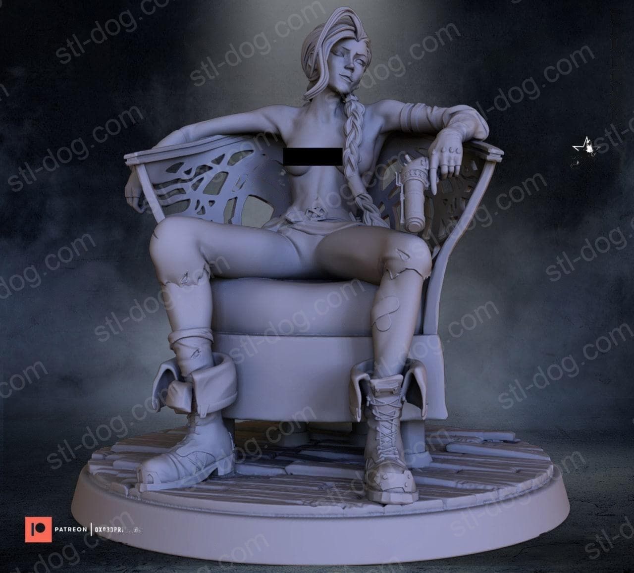 英雄联盟 金克丝 3D打印图纸