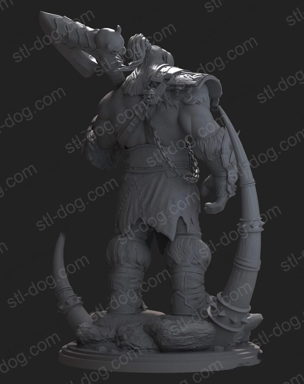 魔兽世界 格罗玛什·地狱咆哮(Grommash Hellscream) 3D打印图纸