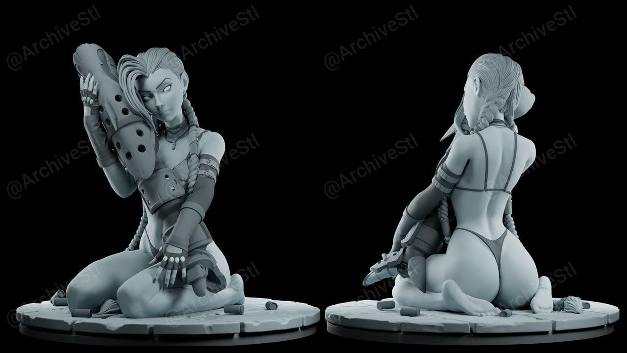 英雄联盟(League of Legends)金克斯(Jinx) 3D打印图纸