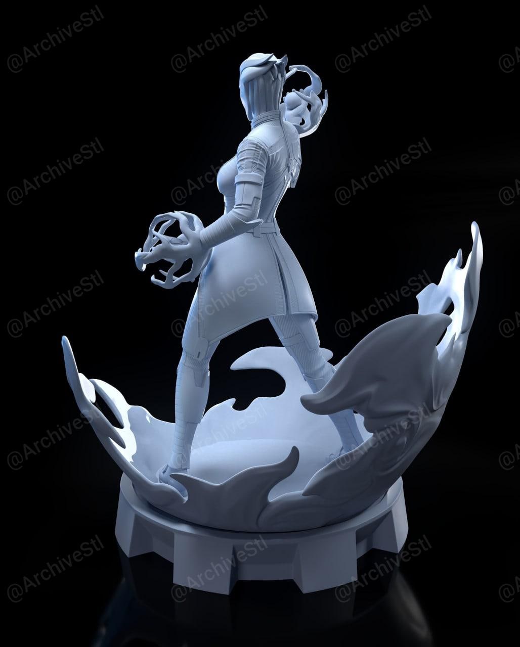 Mass Effect 丽亚娜(Liara) 3D打印图纸