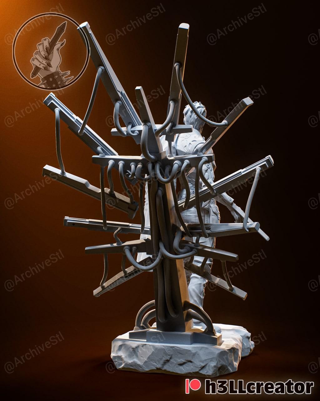 杀出重围 亚当简森(Adam Jensen) 3D打印模型图纸