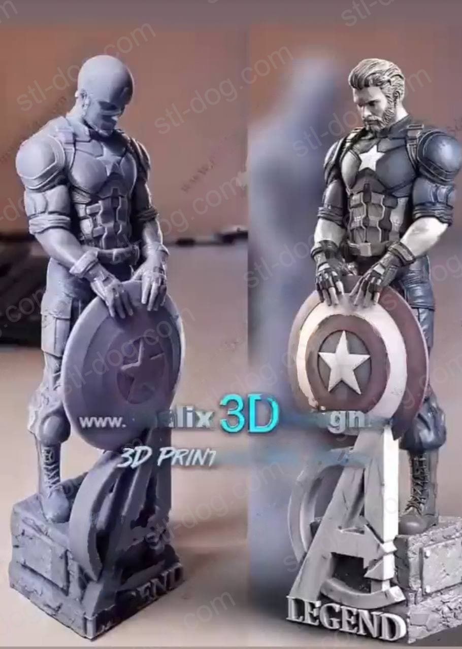 美国队长(Captain America)3D打印图纸
