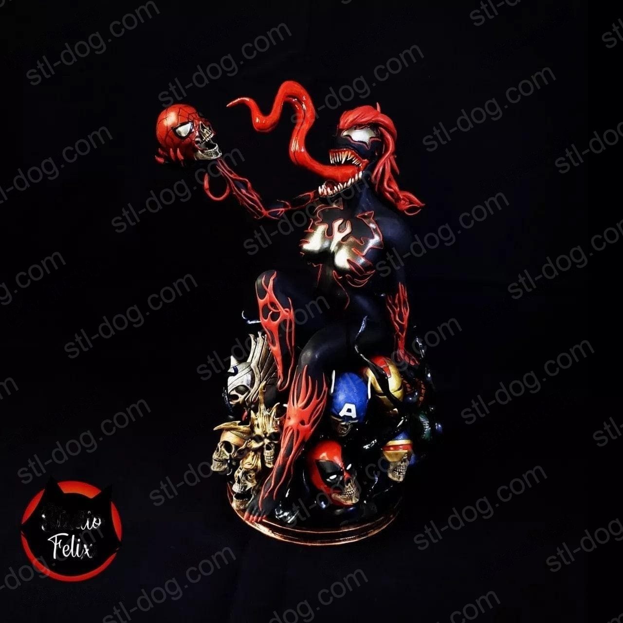 丧尸 蜘蛛侠 玛丽·简 (Mary Jane Venon) 3D打印图纸