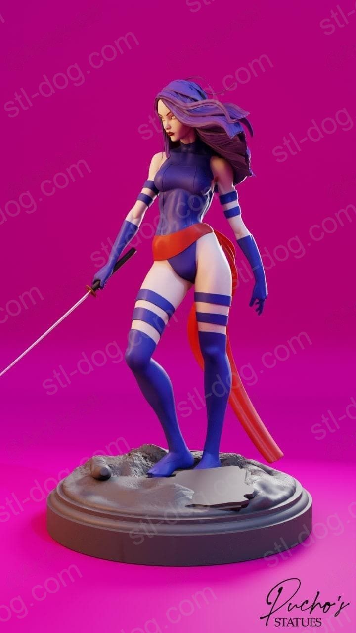 X-Men(X战警)Psylocke(灵蝶)3D打印图纸