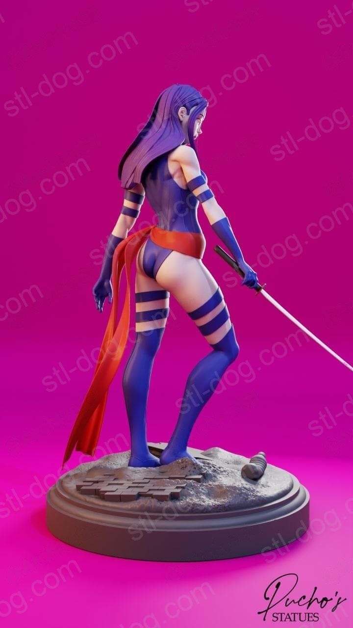 X-Men(X战警)Psylocke(灵蝶)3D打印图纸