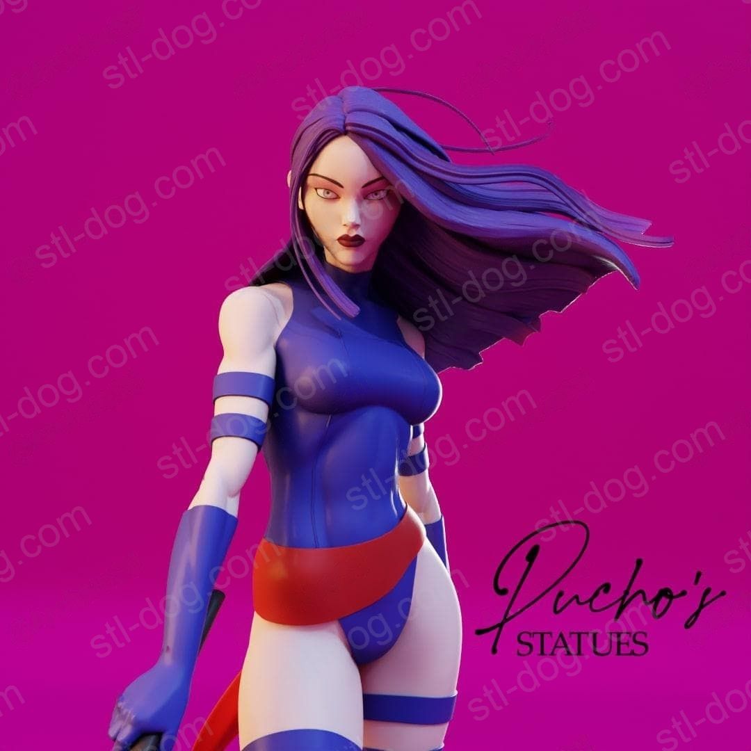 X-Men(X战警)Psylocke(灵蝶)3D打印图纸