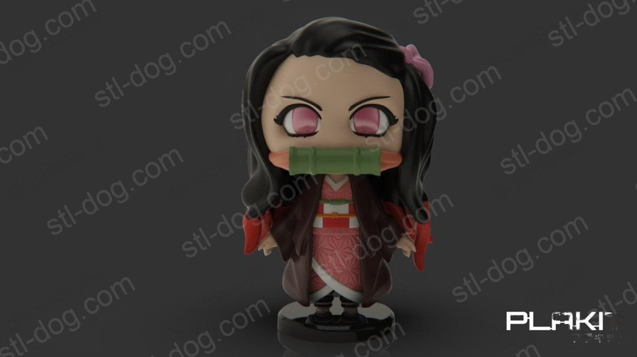 鬼灭之刃 Q版 祢豆子 3D打印模型