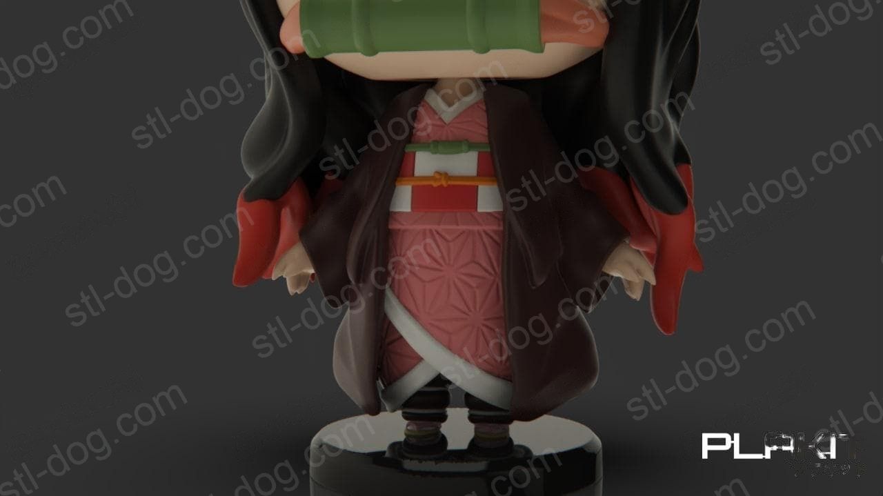 鬼灭之刃 Q版 祢豆子 3D打印模型