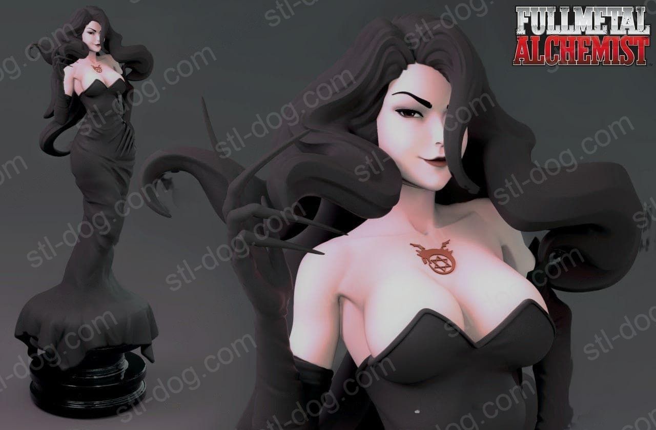 钢之炼金术师 拉丝特(Lust)  3D打印模型